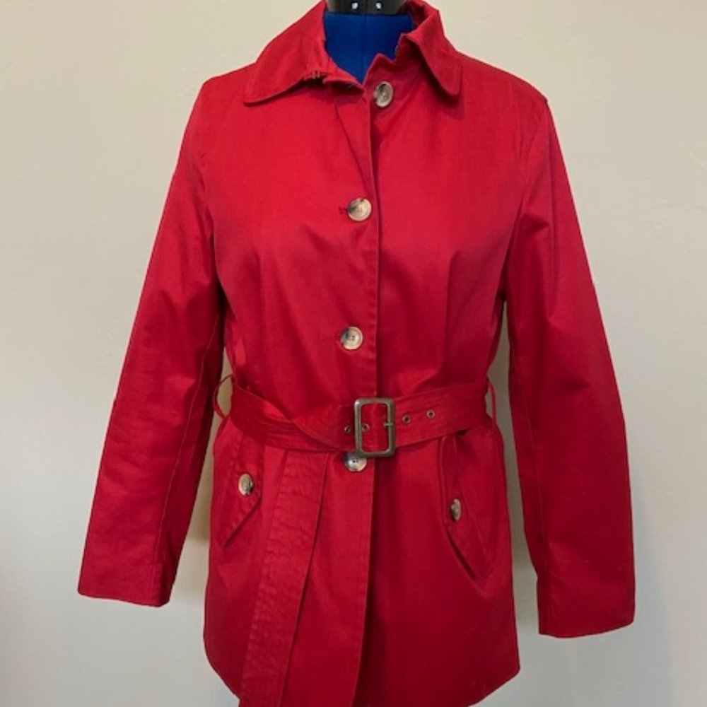 Gap Red Trench Coat